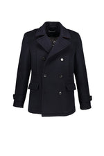 Madison Peacoat in Half-Cashmere Blend